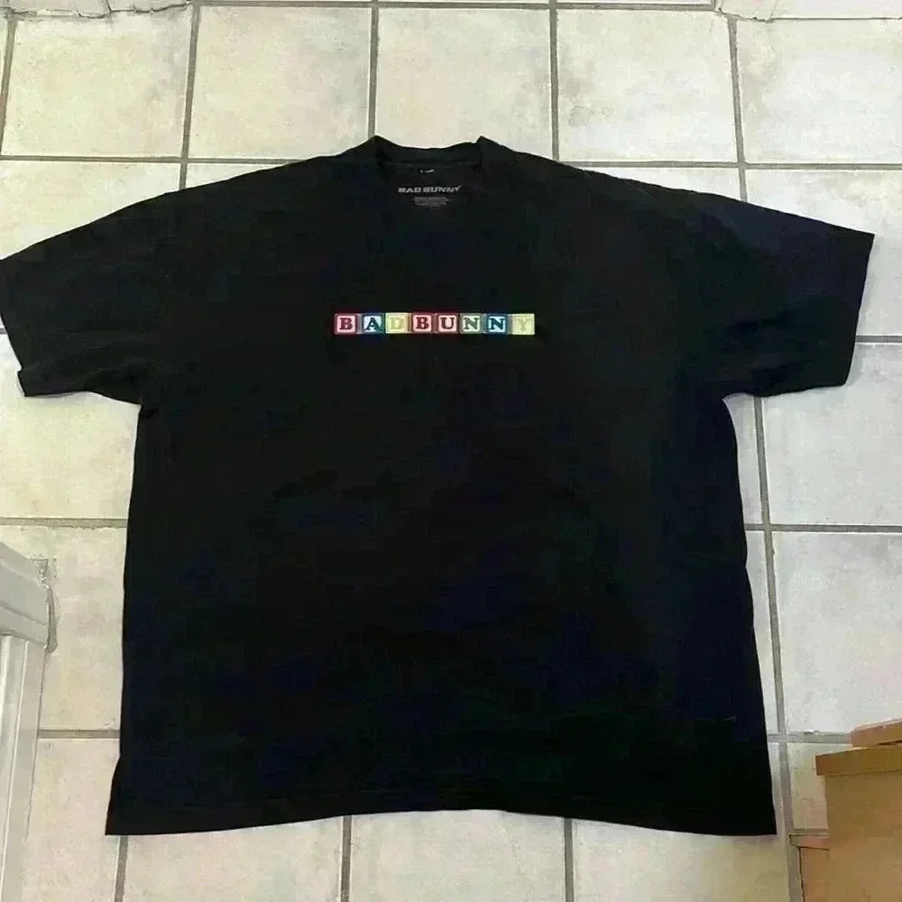 Bad Bunny official licensed made in USA 🇺🇸 YHLQMDLG Blocks Shirt sz XXL